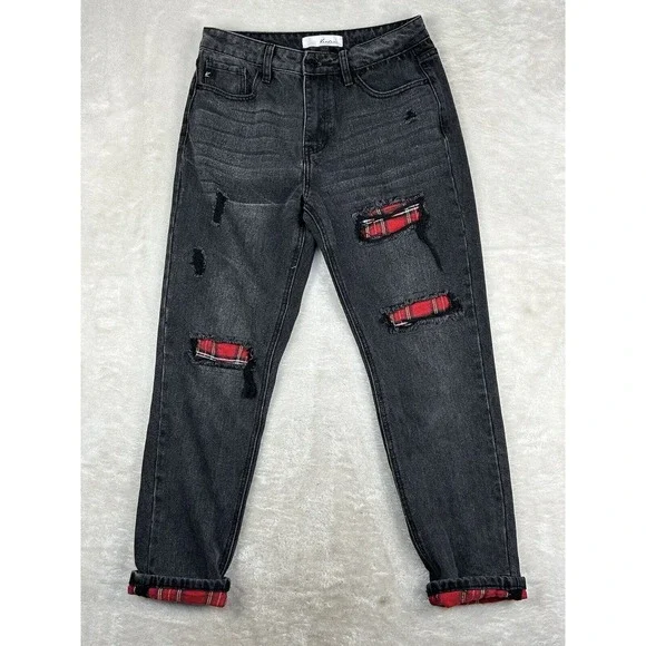 ripped jeans peek a boo jean patches